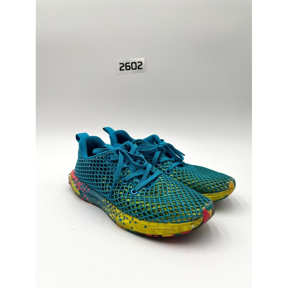 Nobull Diamond Mesh Runner Unisex M5.5/W7 Shoes Multi Turquoise Confetti Sneaker